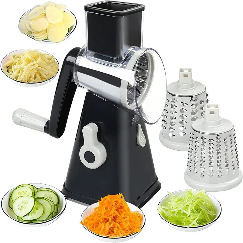 Rotary Vegetable Shredder with Suction Base