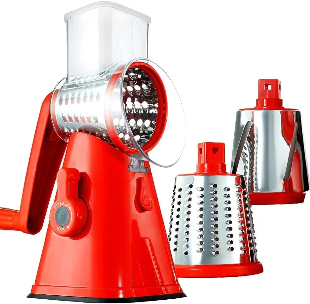 Rotary Vegetable Shredder with Suction Base
