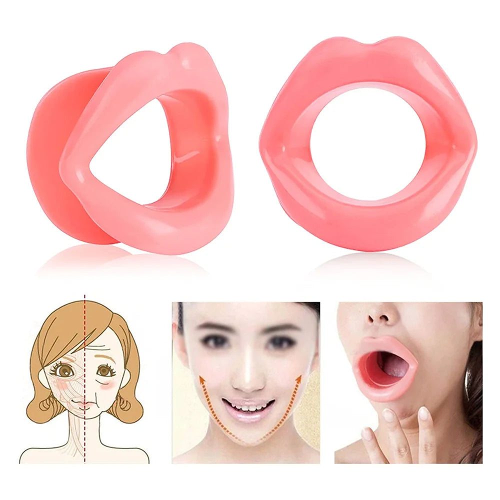 1 PC Silicone visage plus mince bouche tendeur musculaire  Lèvres Massage Anti-rides exercice lifting lèvre exercice formateur Anti-âge