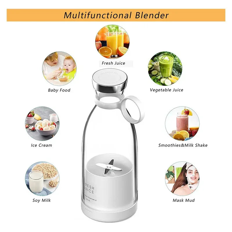 Mini mélangeur électrique Portable, presse-agrumes, mélangeur de Smoothies aux fruits, chargement magnétique Usb, Machine multifonctionnelle pour jus
