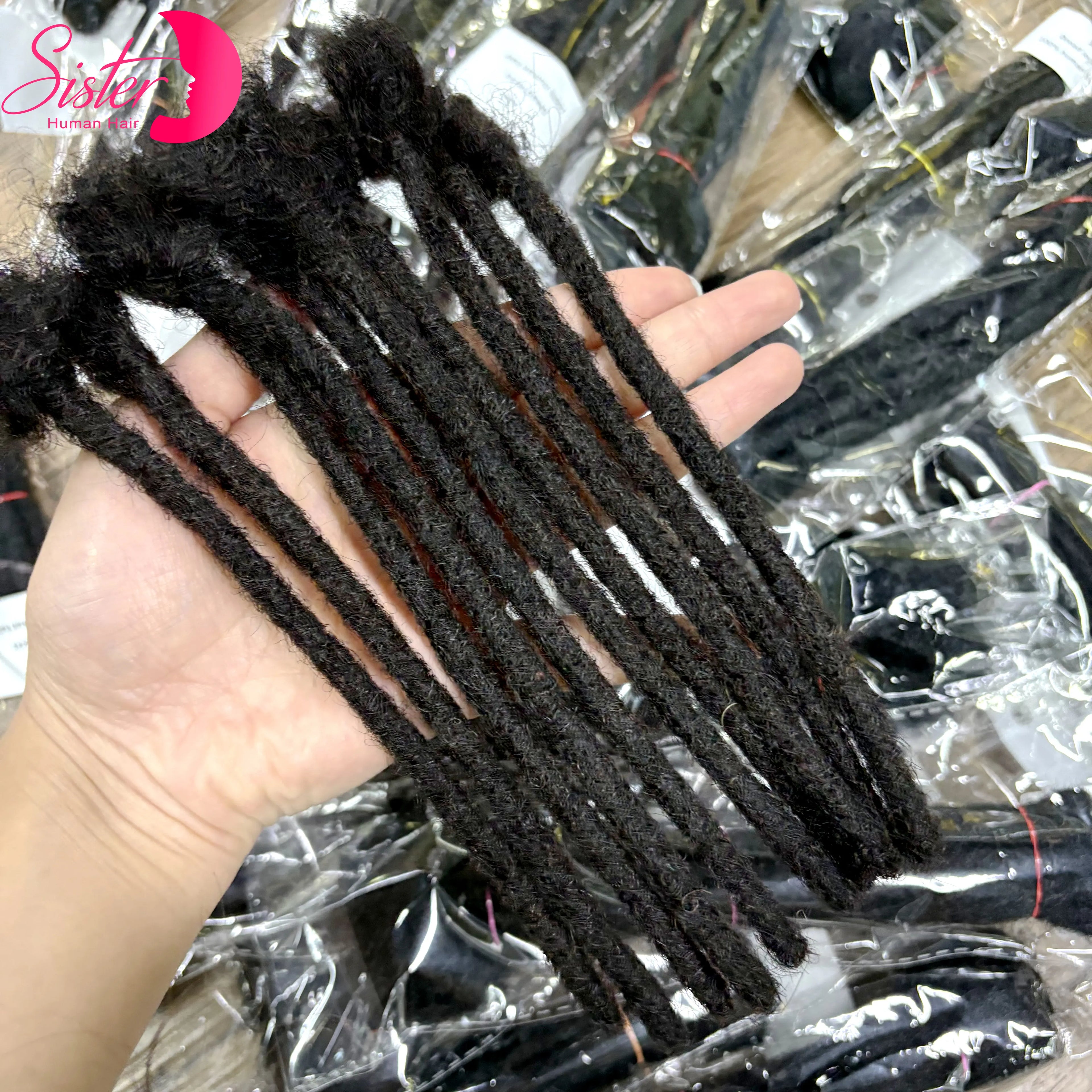 Extension Loc 100% Cheveux Humains – Pointes Bouclées | 50 Brins 8-14 pouces
