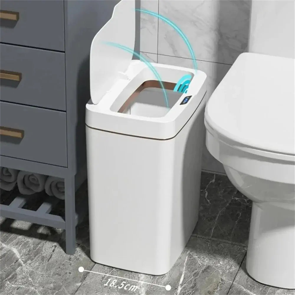 Poubelle de salle de bain intelligente,poubelle pour maison intelligente 15L