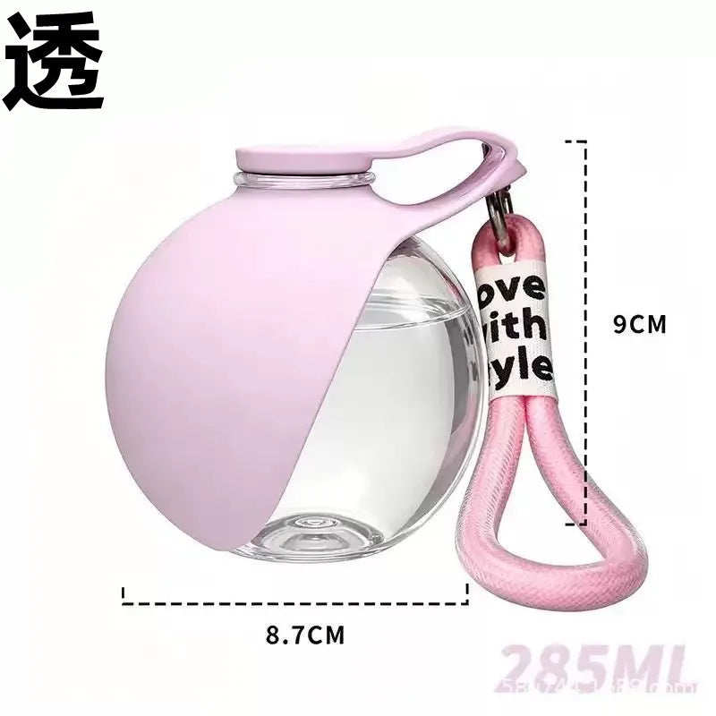 Bouteille d'eau portable pour chien en acier inoxydable, distributeur d'eau de voyage pour chat avec bol, bouteille d'eau anti-fuite pour chiot pour la marche et la randonnée