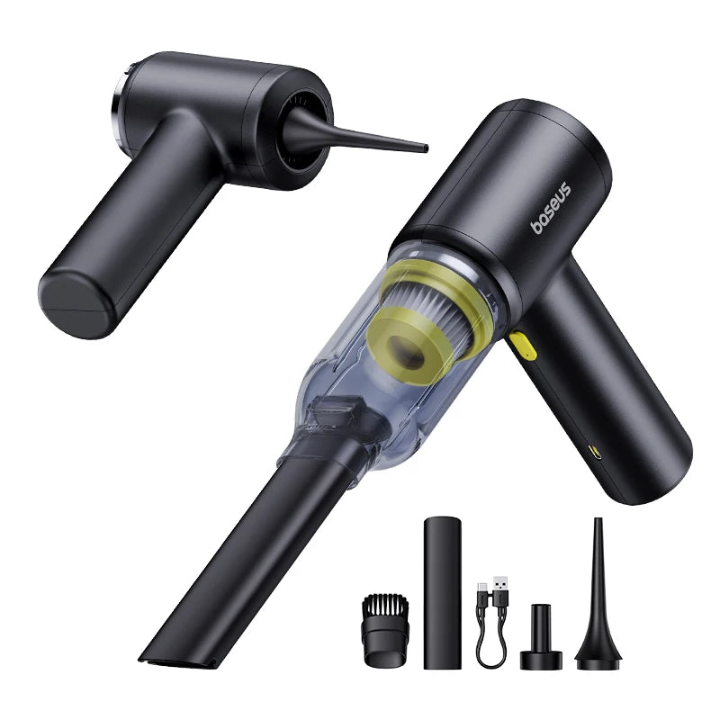 Baseus – aspirateur de voiture sans fil, pistolet souffleur de poussière d'air pour voiture.