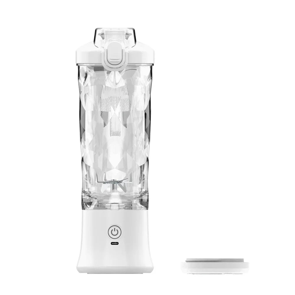 Blender portable avec gobelet de 20 oz, rechargeable par USB-C, autonettoyant, sans fil, pour smoothies, gym, bureau.