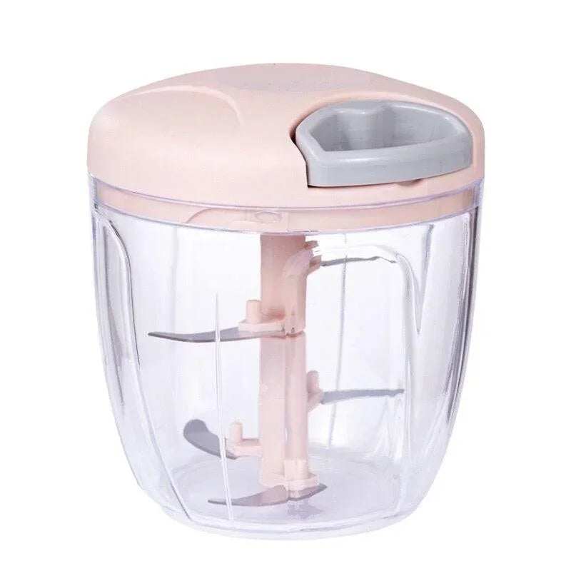 Nouveau broyeur coupe-oignon végétal accessoires de cuisine 500/900ML hachoir à viande manuel hachoir à ail rotation presse à ail