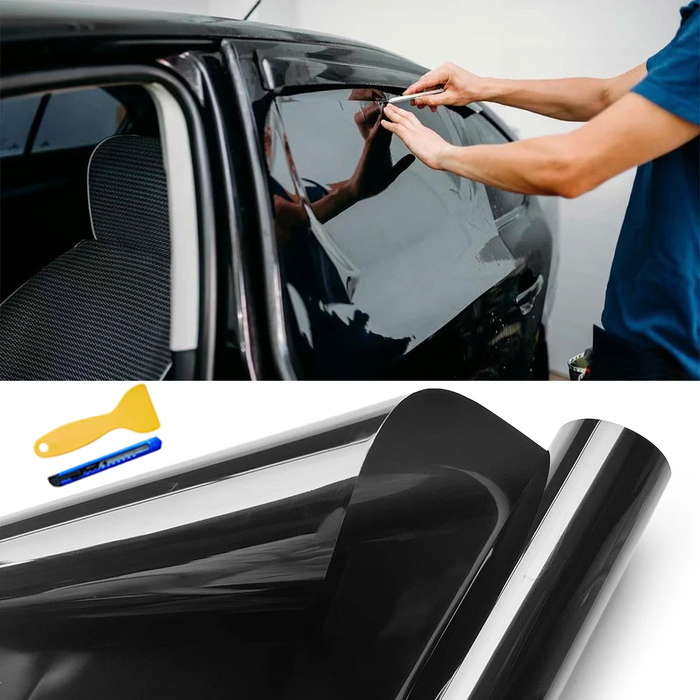 Film teinté pour vitres de voiture, 50cm x 3m, vinyle automobile, Anti-aspect, feuilles autocollantes en céramique, protection solaire UV.
