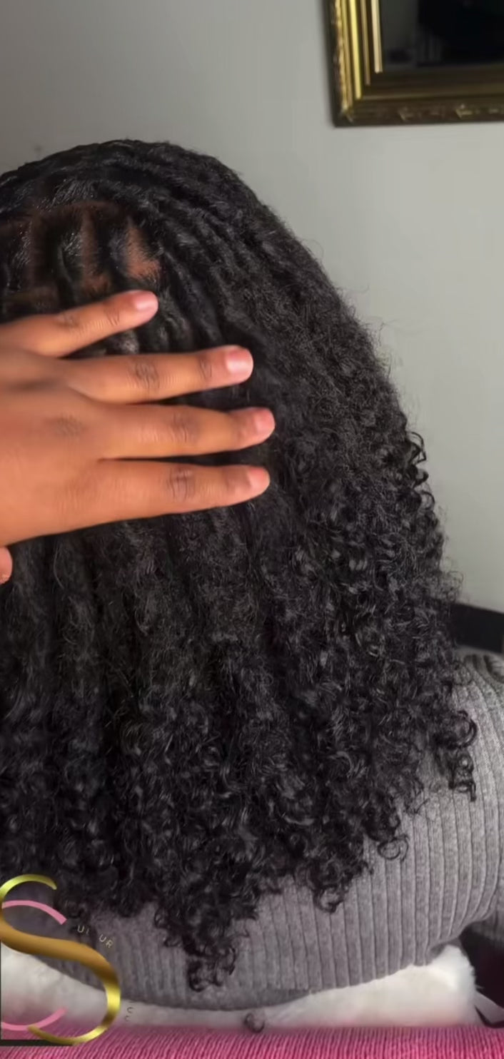 Extension Loc 100% Cheveux Humains – Pointes Bouclées | 50 Brins 8-14 pouces